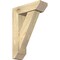 Ekena Millwork Traditional Slat Rough Sawn Bracket w/ Offset Brace, Douglas Fir, 6"W x 18"D x 26"H BKT0604X18X26TRA06RDF - alternate 1